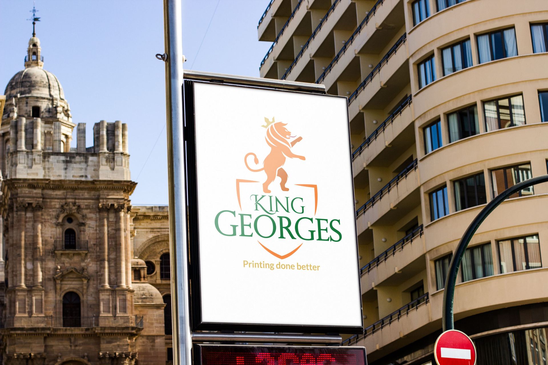 Enseigne King Georges en façade, Yaoundé